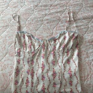 Floral Strappy Women Top